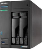 Asustor Lockerstor 2 Gen 2 AS6702T 2 Bay NAS, Quad-Core 2.0GHz CPU, Dual 2.5GbE Ports, 4GB RAM DDR4, Four M.2 SSD Slots (Diskless) - Pappy Mall