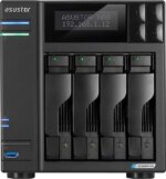 Asustor Lockerstor 4 Gen 2 AS6704T 4 Bay NAS, Quad-Core 2.0GHz, Dual 2.5GbE Ports, 4GB RAM DDR4, Four M.2 SSD Slots (Diskless) - Pappy Mall
