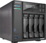 Asustor Lockerstor 4 Gen 2 AS6704T 4 Bay NAS, Quad-Core 2.0GHz, Dual 2.5GbE Ports, 4GB RAM DDR4, Four M.2 SSD Slots (Diskless) - Pappy Mall