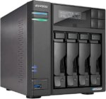 Asustor Lockerstor 4 Gen 2 AS6704T 4 Bay NAS, Quad-Core 2.0GHz, Dual 2.5GbE Ports, 4GB RAM DDR4, Four M.2 SSD Slots (Diskless) - Pappy Mall