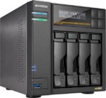 Asustor Lockerstor 4 Gen3 AS6804T 4 Bay NAS, Quad-Core 2.3GHz CPU, Dual USB 4 Ports, Dual 10GbE Ports, Dual 5GbE Ports, 16G ECC RAM DDR5, Four M.2 SSD - Pappy Mall