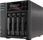 Asustor Lockerstor 4 Gen3 AS6804T 4 Bay NAS, Quad-Core 2.3GHz CPU, Dual USB 4 Ports, Dual 10GbE Ports, Dual 5GbE Ports, 16G ECC RAM DDR5, Four M.2 SSD - Pappy Mall