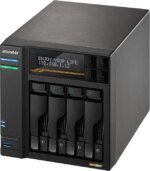 Asustor Lockerstor 4 Gen3 AS6804T 4 Bay NAS, Quad-Core 2.3GHz CPU, Dual USB 4 Ports, Dual 10GbE Ports, Dual 5GbE Ports, 16G ECC RAM DDR5, Four M.2 SSD - Pappy Mall