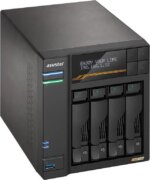 Asustor Lockerstor 4 Gen3 AS6804T 4 Bay NAS, Quad-Core 2.3GHz CPU, Dual USB 4 Ports, Dual 10GbE Ports, Dual 5GbE Ports, 16G ECC RAM DDR5, Four M.2 SSD - Pappy Mall