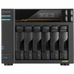 Asustor Lockerstor 6 Gen3 AS6806T 6 Bay NAS, Quad-Core 2.3GHz CPU, Dual USB 4 Ports, Dual 10GbE Ports, Dual 5GbE Ports, 16G ECC RAM DDR5, Four M.2 SSD - Pappy Mall