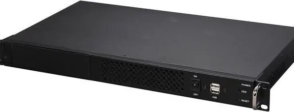 Athena Power RM-1UC138 Black 1U Rackmount Server Case - Pappy Mall