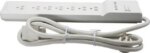 Belkin BE107200-06 7-Outlet Home Office Surge Protector Slim Design 6ft Right Angle Plug 3-Pack - Pappy Mall