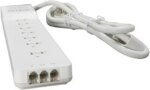 Belkin BE107200-06 7-Outlet Home Office Surge Protector Slim Design 6ft Right Angle Plug 3-Pack - Pappy Mall