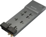BELKIN BE108230-06 6 Feet 8 Outlets 3390 Joules Surge Suppressor with Coax Protection - Pappy Mall