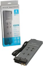 BELKIN BE108230-06 6 Feet 8 Outlets 3390 Joules Surge Suppressor with Coax Protection - Pappy Mall