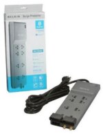 BELKIN BE108230-12 12 Feet 8 Outlets 3390 Joules Surge Protector w/ Telephone Line/Coaxial Protection/Extended Cord - Pappy Mall