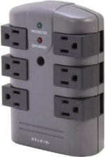 BELKIN BP106000 Wall Mount 6 Outlets 1080 Joules Pivot-Plug Surge Protector - Pappy Mall