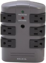 BELKIN BP106000 Wall Mount 6 Outlets 1080 Joules Pivot-Plug Surge Protector - Pappy Mall