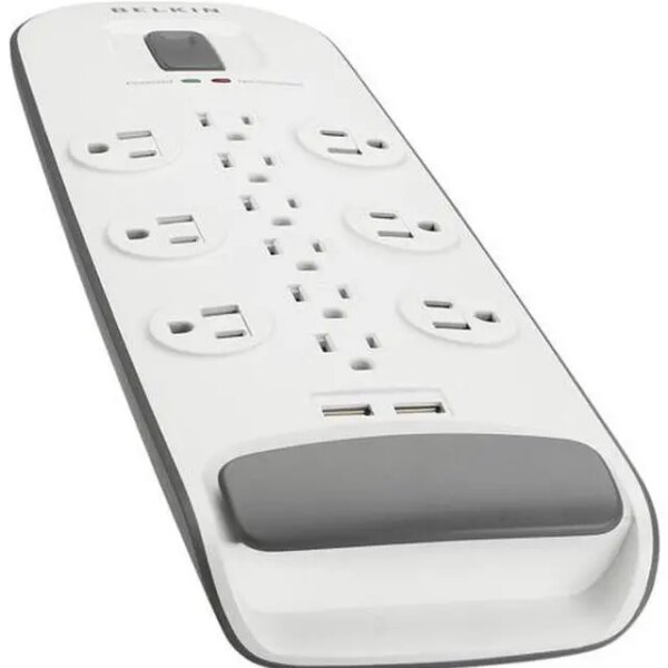 BELKIN BV112050-06 6' 12 Outlets 3996 Joules Surge Protector with USB Charging - Pappy Mall