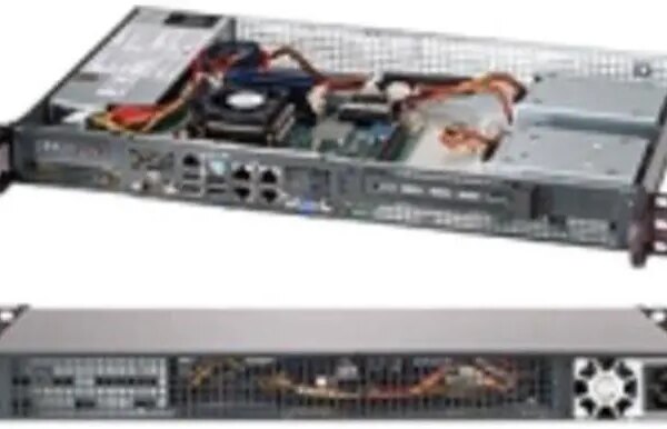 BLACK 1U MINI SC505 CHASSIS W/ - Pappy Mall