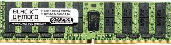 Black Diamond Memory 32GB ECC Registered DDR4 2400 (PC4 19200) Server Memory Model BD32G2400MQR96 - Pappy Mall