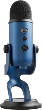 Blue Yeti USB Microphone for PC, Mac, Gaming, Recording, Streaming, Podcasting, Studio and Computer Condenser Mic with Blue VO!CE effects, 4 Pickup - Pappy Mall
