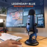 Blue Yeti USB Microphone for PC, Mac, Gaming, Recording, Streaming, Podcasting, Studio and Computer Condenser Mic with Blue VO!CE effects, 4 Pickup - Pappy Mall