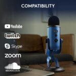 Blue Yeti USB Microphone for PC, Mac, Gaming, Recording, Streaming, Podcasting, Studio and Computer Condenser Mic with Blue VO!CE effects, 4 Pickup - Pappy Mall