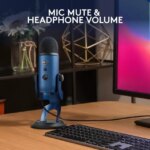 Blue Yeti USB Microphone for PC, Mac, Gaming, Recording, Streaming, Podcasting, Studio and Computer Condenser Mic with Blue VO!CE effects, 4 Pickup - Pappy Mall