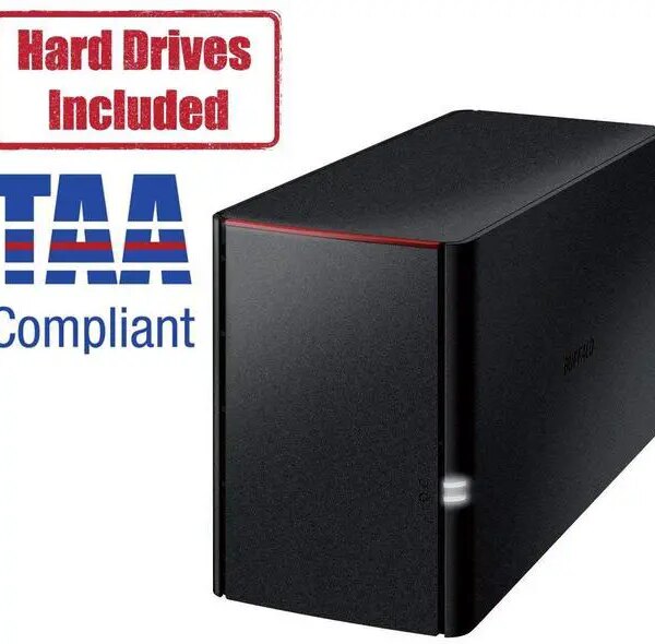 BUFFALO LinkStation 220 2-Bay Personal Cloud Network Storage 12TB (2x6TB) with Hard Drives Included - Pappy Mall