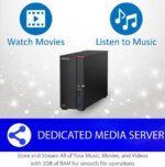 BUFFALO LinkStation 710 1-Bay Professional Network Storage 4TB (1x4TB) with Hard Drives Included - Pappy Mall