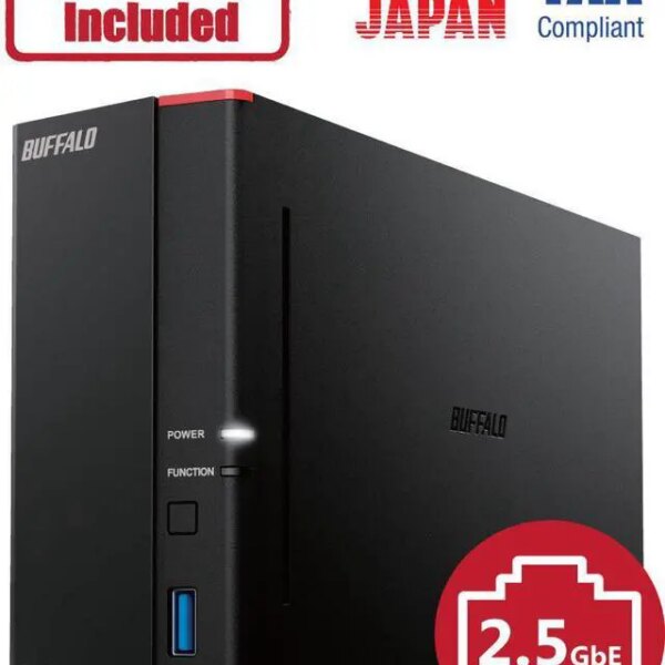 BUFFALO LinkStation 710 1-Bay Professional Network Storage 4TB (1x4TB) with Hard Drives Included - Pappy Mall