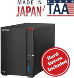 BUFFALO LinkStation SoHo 720 2-Bay Professional Office NAS 16TB (2x8TB) with Hard Drives Included - Pappy Mall