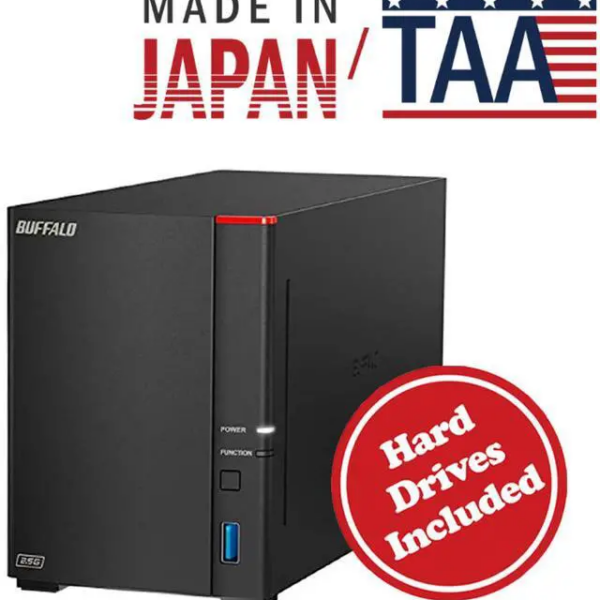 BUFFALO LinkStation SoHo 720 2-Bay Professional Office NAS 16TB (2x8TB) with Hard Drives Included - Pappy Mall