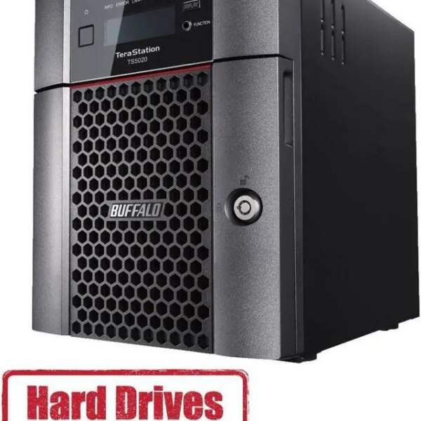 BUFFALO TeraStation 5420 4-Bay 32TB (4x8TB) Business Desktop NAS Storage Hard Drives Included - Pappy Mall