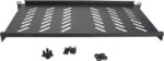 Cables Direct Online 1U Rack Mount Server Shelf - 19" Black, 10" (250mm) Depth - Heavy Duty, Space-Saving, Durable Design for Servers, Switches & - Pappy Mall