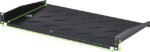 Cables Direct Online 1U Rack Mount Server Shelf - 19" Black, 10" (250mm) Depth - Heavy Duty, Space-Saving, Durable Design for Servers, Switches & - Pappy Mall