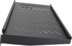 Cables Direct Online 1U Rack Mount Server Shelf - 19" Black, 10" (250mm) Depth - Heavy Duty, Space-Saving, Durable Design for Servers, Switches & - Pappy Mall