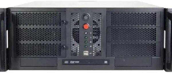 Chenbro RM42300-F1U3 4U 17.5in Compact Industrial Server Chassis Black Front Bezel 2x USB 3.0 - Pappy Mall