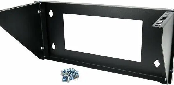 CNAweb 4U 19-Inch Steel Wall Mountable Folding Vertical Rack and Server Rack - Pappy Mall