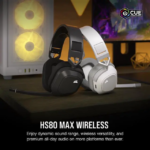 Corsair HS80 MAX Wireless Multiplatform Gaming Headset with Bluetooth - Dolby Atmos - Broadcast Quality Microphone - iCUE Compatible - PC, Mac, PS5, - Pappy Mall