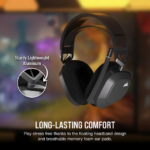 Corsair HS80 MAX Wireless Multiplatform Gaming Headset with Bluetooth - Dolby Atmos - Broadcast Quality Microphone - iCUE Compatible - PC, Mac, PS5, - Pappy Mall
