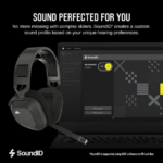 Corsair HS80 MAX Wireless Multiplatform Gaming Headset with Bluetooth - Dolby Atmos - Broadcast Quality Microphone - iCUE Compatible - PC, Mac, PS5, - Pappy Mall
