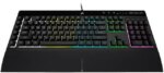 Corsair K55 RGB PRO Membrane Wired Gaming Keyboard – IP42 Dust and Spill-Resistant, 6 Macro Keys w/ Elgato Integration, iCUE Compatible – Black - Pappy Mall