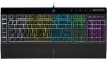 Corsair K55 RGB PRO Membrane Wired Gaming Keyboard – IP42 Dust and Spill-Resistant, 6 Macro Keys w/ Elgato Integration, iCUE Compatible – Black - Pappy Mall