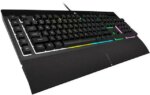 Corsair K55 RGB PRO Membrane Wired Gaming Keyboard – IP42 Dust and Spill-Resistant, 6 Macro Keys w/ Elgato Integration, iCUE Compatible – Black - Pappy Mall