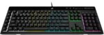 Corsair K55 RGB PRO Membrane Wired Gaming Keyboard – IP42 Dust and Spill-Resistant, 6 Macro Keys w/ Elgato Integration, iCUE Compatible – Black - Pappy Mall