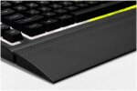 Corsair K55 RGB PRO Membrane Wired Gaming Keyboard – IP42 Dust and Spill-Resistant, 6 Macro Keys w/ Elgato Integration, iCUE Compatible – Black - Pappy Mall