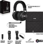 CORSAIR VIRTUOSO RGB WIRELESS XT High-Fidelity Gaming Headset with Bluetooth and Spatial Audio - Works with Mac, PC, PS5, PS4, Xbox series X/S - Slate - Pappy Mall