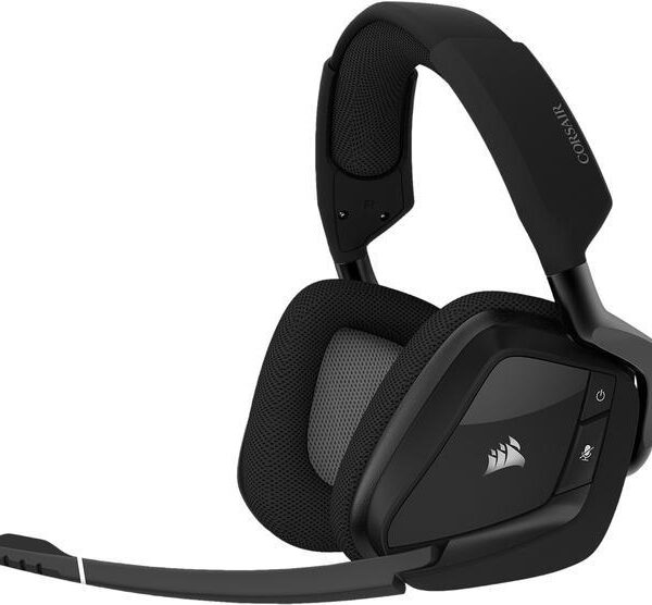 Corsair VOID RGB ELITE Wireless Circumaural Premium Gaming Headset with 7.1 Surround Sound, Carbon - Pappy Mall