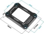 CPU Contact Frame Anti-Bending Buckle for Intel 12th/13th Generation Socket LGA 1700 , LGA 1800 Aluminum Corrector Bracket ,Black - Pappy Mall