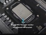CPU Contact Frame Anti-Bending Buckle for Intel 12th/13th Generation Socket LGA 1700 , LGA 1800 Aluminum Corrector Bracket ,Black - Pappy Mall