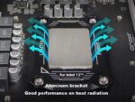 CPU Contact Frame Anti-Bending Buckle for Intel 12th/13th Generation Socket LGA 1700 , LGA 1800 Aluminum Corrector Bracket ,Black - Pappy Mall