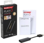 Creative Labs Sound Blaster Play! 3 External USB Sound Adapter for Windows and Mac. Plug and Play (No Drivers Required). Upgrade to 24-Bit 96Khz - Pappy Mall