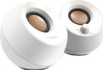 Creative Pebble 2.0 USB-Powered Desktop Speakers with Far-Field Drivers and Passive Radiators for PCs and Laptops (White) - Pappy Mall